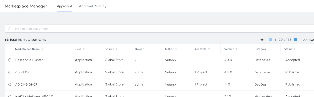 NCM Self-Service Marketplace Manager
